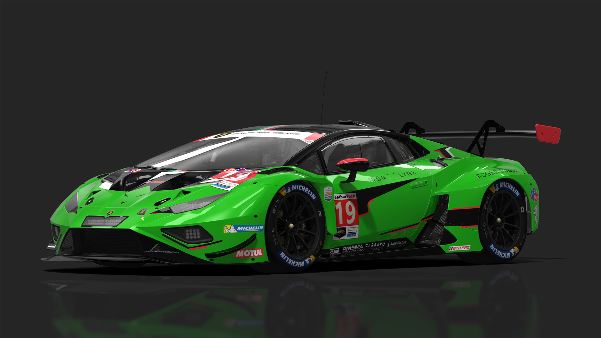 GT3 Lamborghini Huracán GT3 EVO2, skin 2024 IMSA Iron Lynx #19