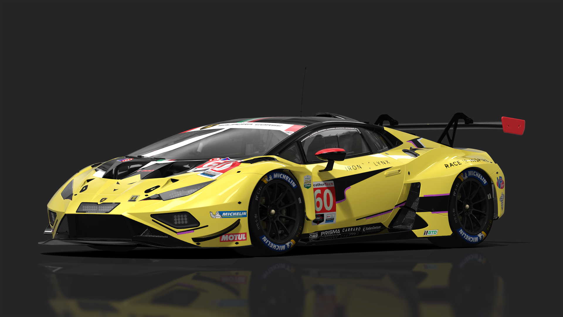 GT3 Lamborghini Huracán GT3 EVO2, skin 2024 IMSA Iron Lynx #60 Pro