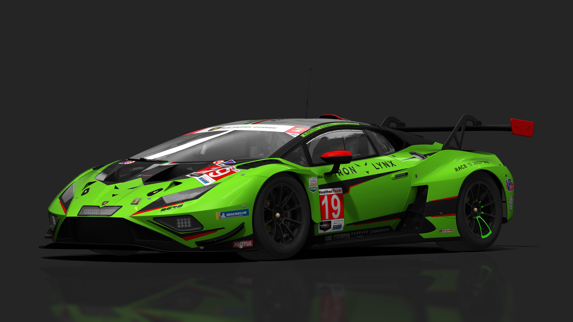 GT3 Lamborghini Huracán GT3 EVO2, skin M17_2024_iron_lynx_imsa_19