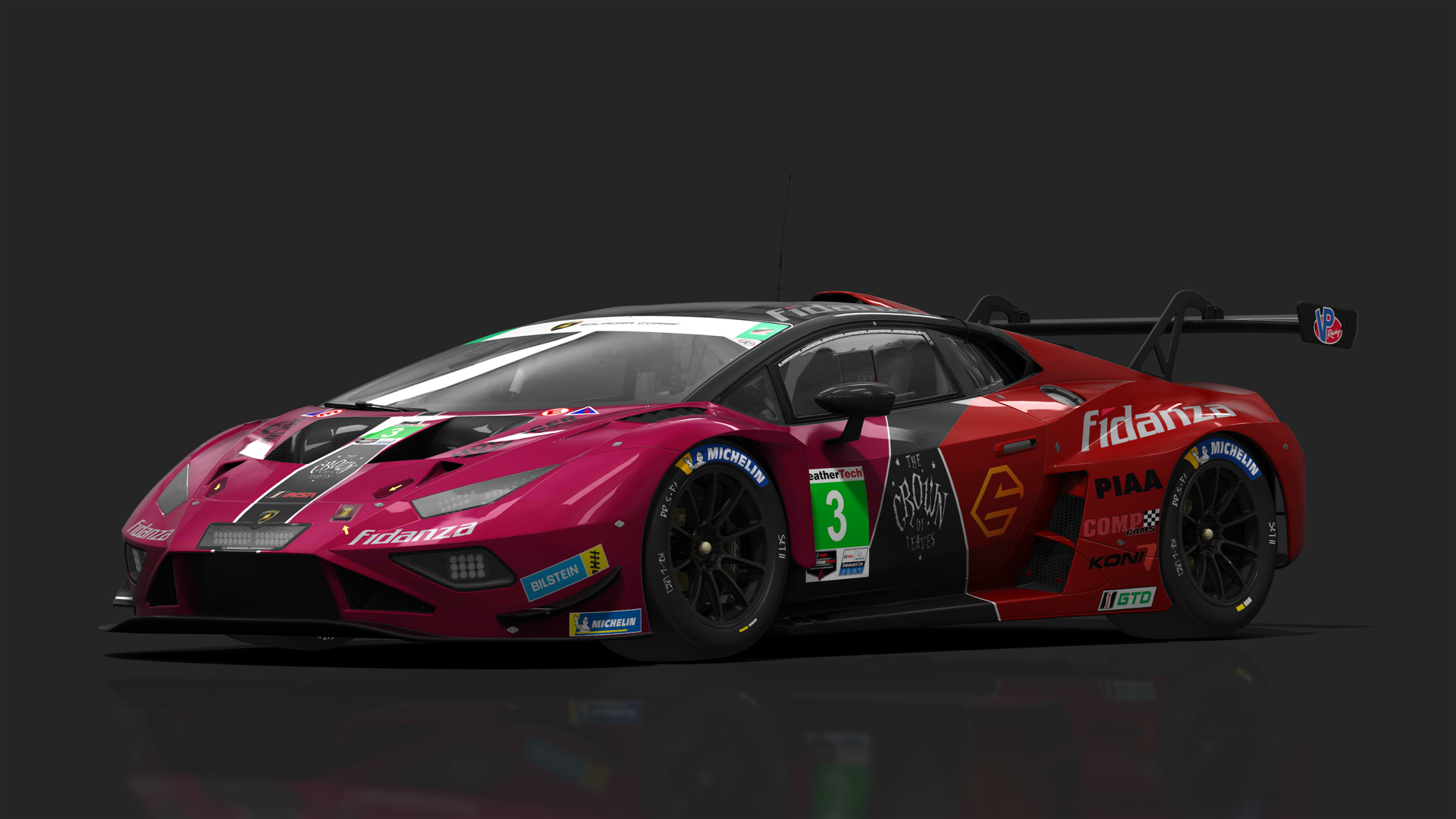 GT3 Lamborghini Huracán GT3 EVO2, skin SP_Trainhard_IMSA_03