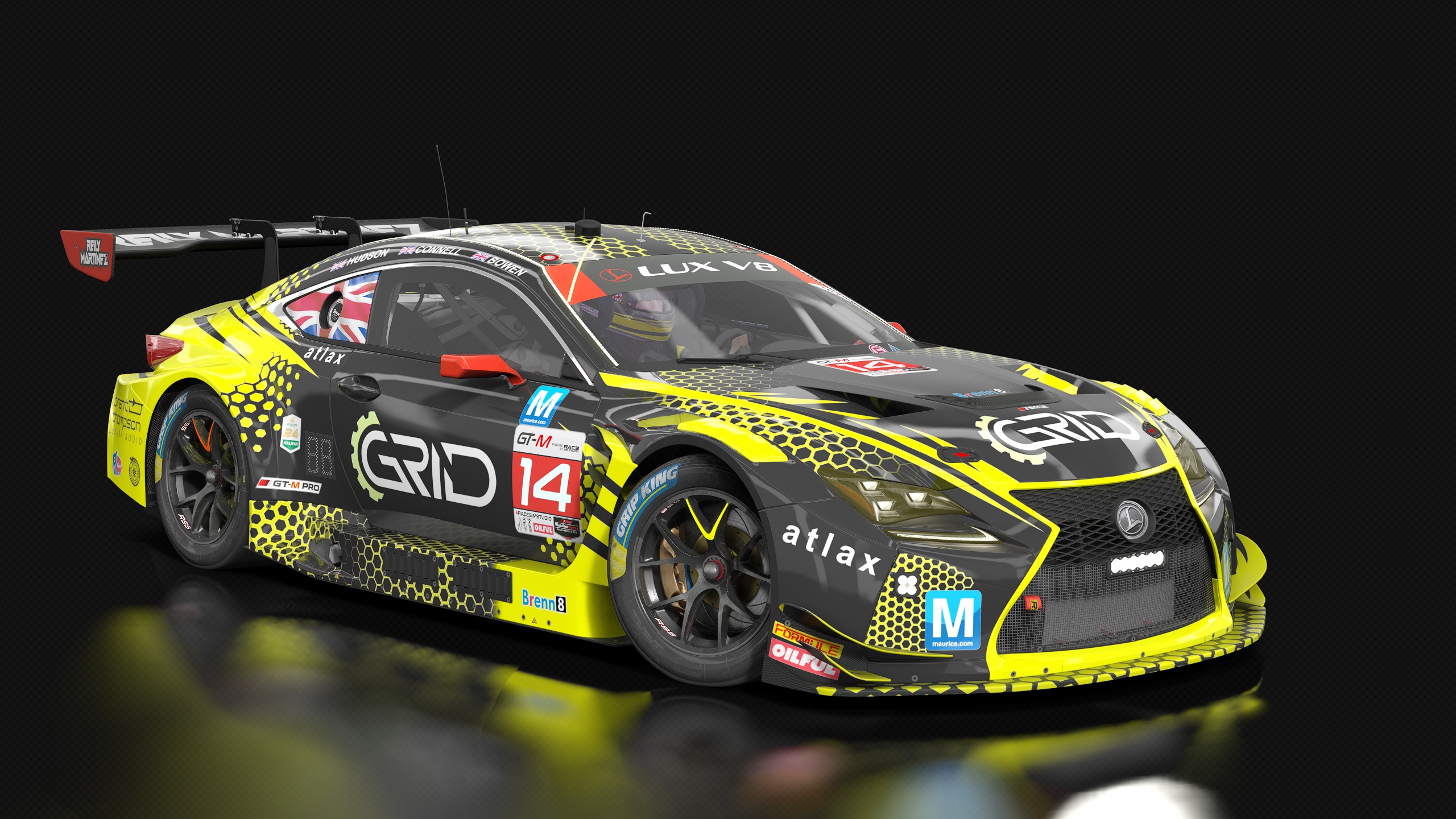 GT3 Lexus RC F GT3, skin 01_reily_martinez_14
