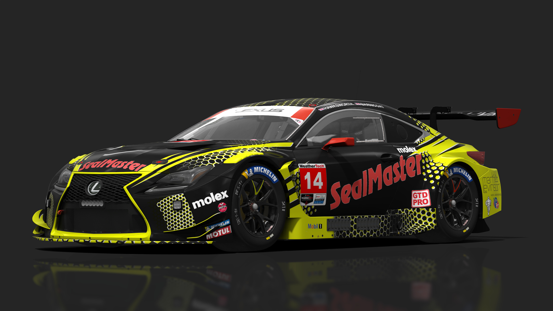 GT3 Lexus RC F GT3, skin imsa23_#14-vasser-sullivan