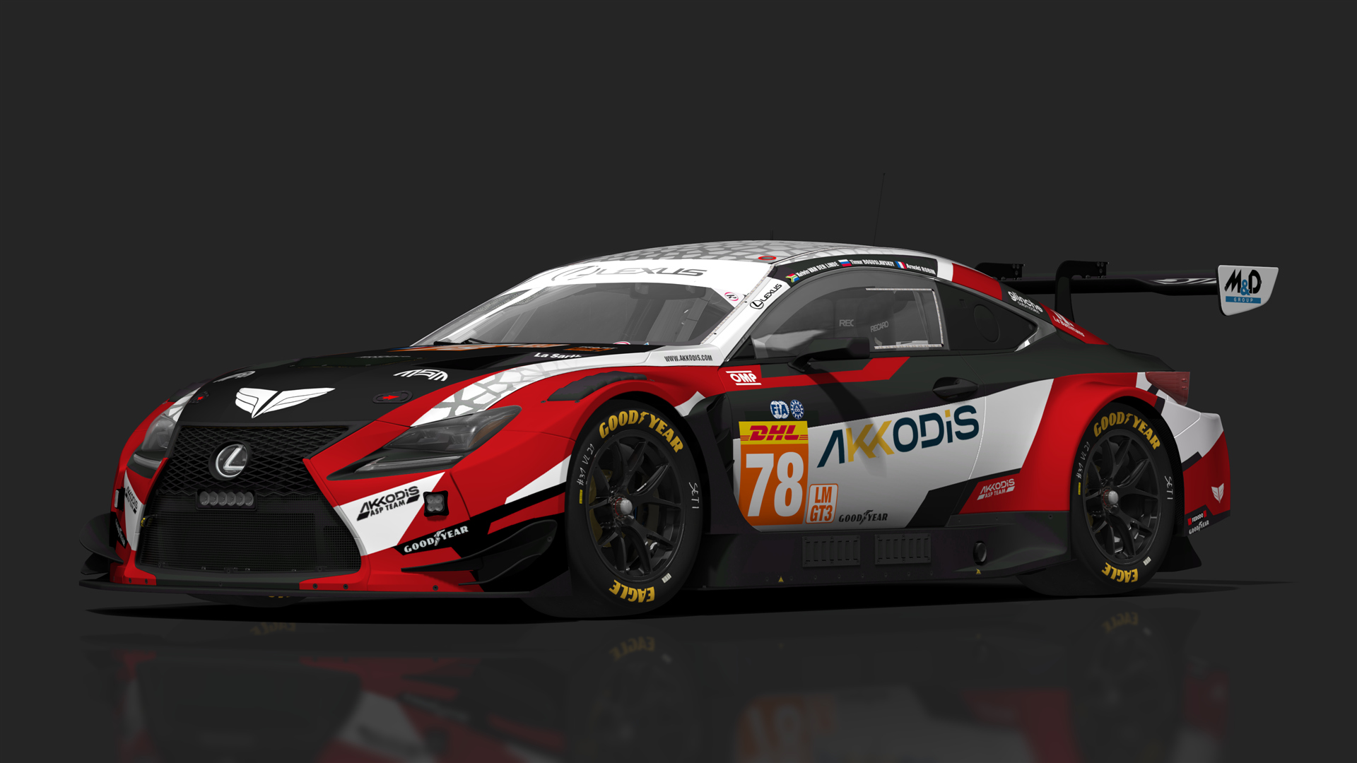 GT3 Lexus RC F GT3, skin wec24_#78-akkodis-asp
