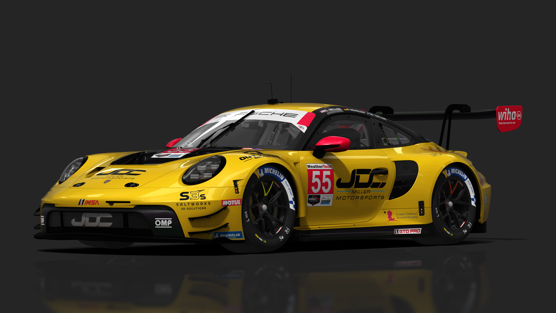 GT3 Porsche 911 GT3 R (992), skin #55 JDC Miller Motorsports