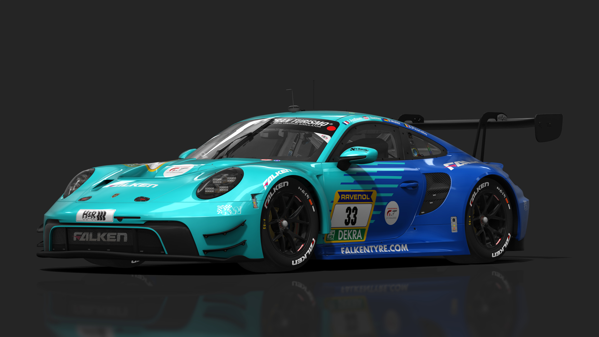 GT3 Porsche 911 GT3 R (992), skin 33_Falken