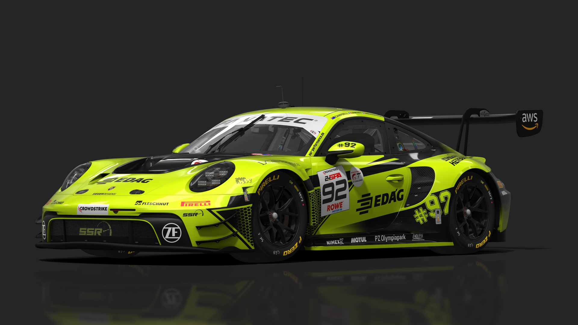 GT3 Porsche 911 GT3 R (992), skin 92_ssr_herberth_24h_spa_2024