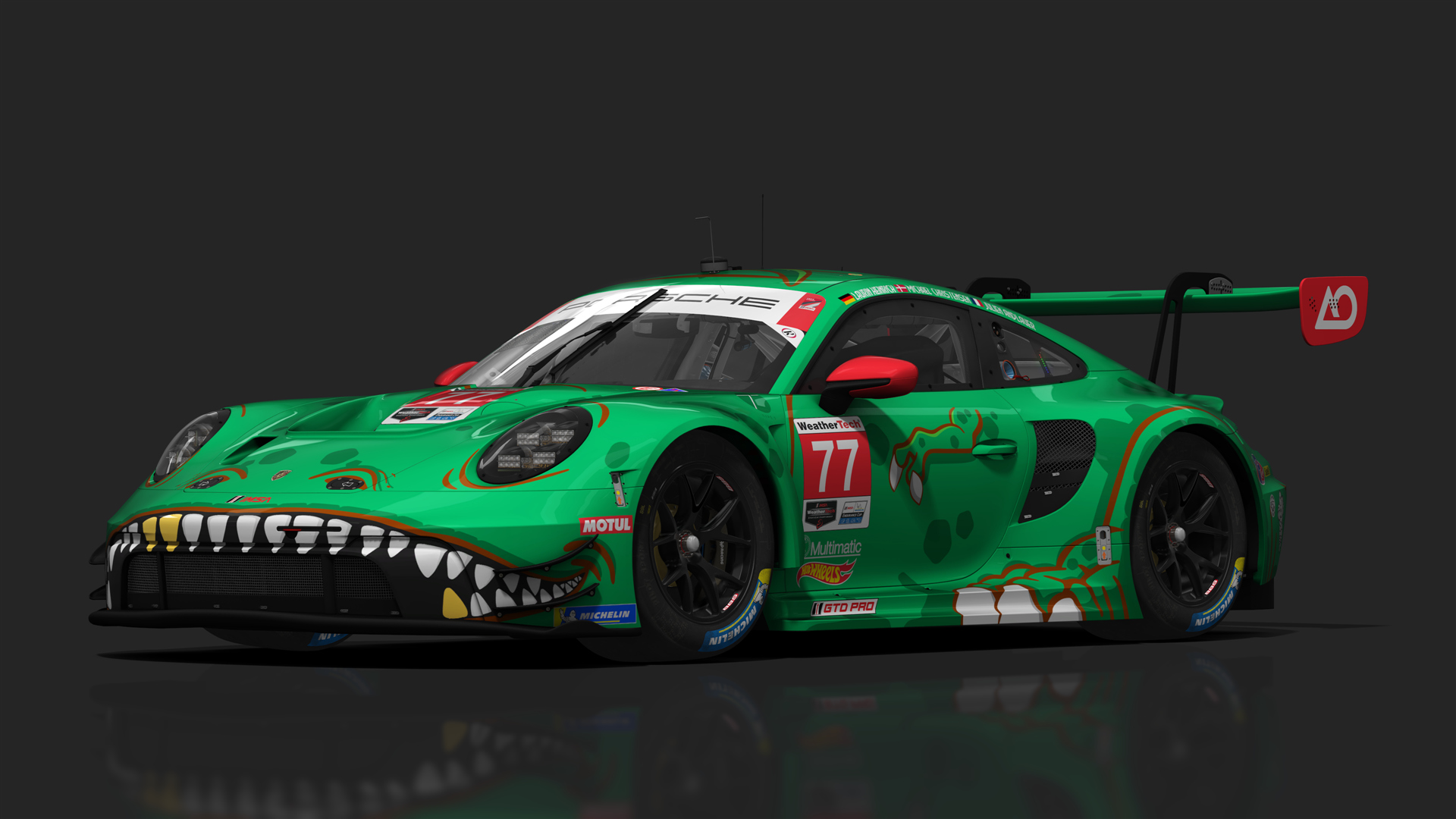 GT3 Porsche 911 GT3 R (992), skin M17_ao_racing_rexy_77