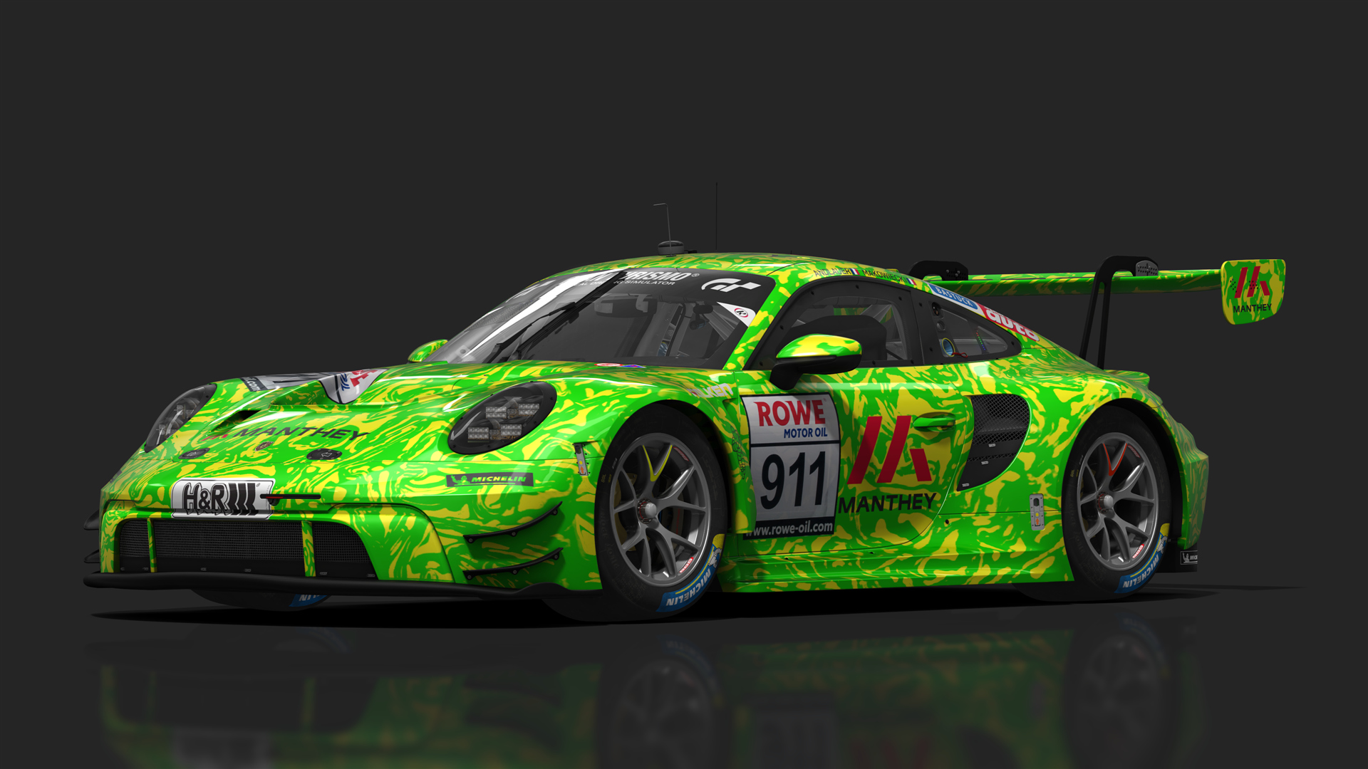 GT3 Porsche 911 GT3 R (992), skin M17_nls_manthey_2022