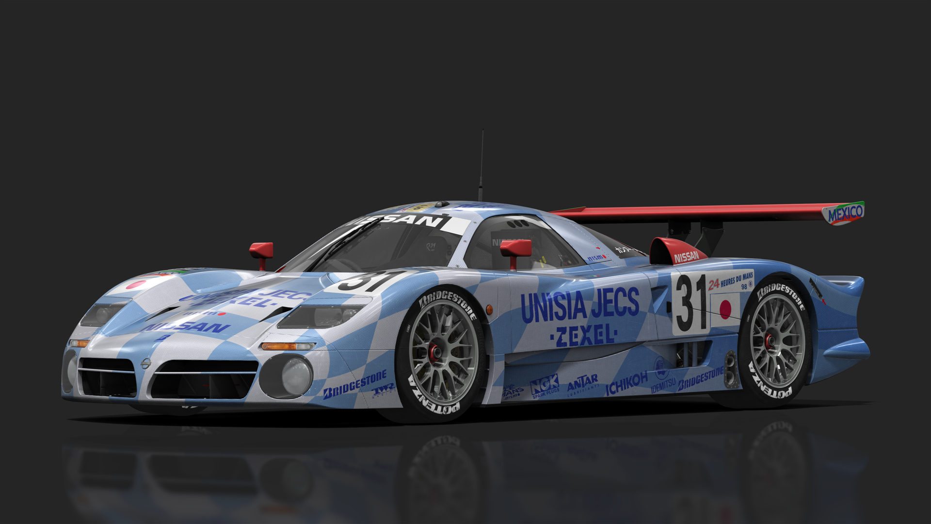 RSS GT1 90s Nissan R39 V8, skin 08_unisia_jecs_31