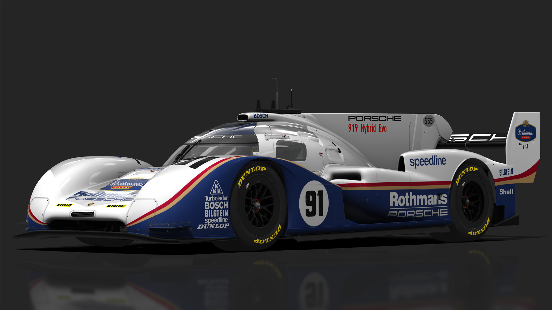 Porsche 919 Hybrid EVO, skin 91_Rothmans