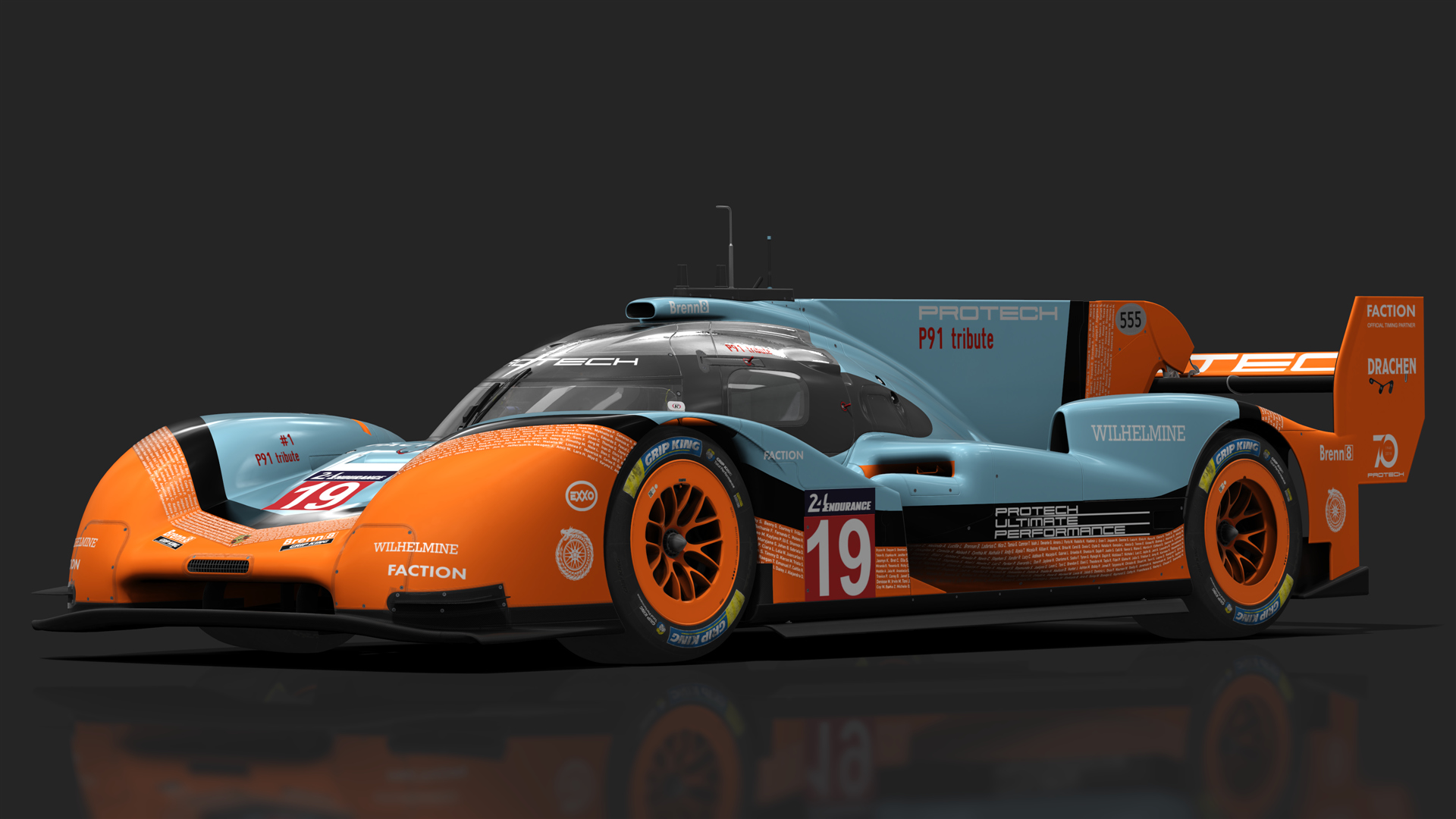Porsche 919 Hybrid EVO, skin cyan_19
