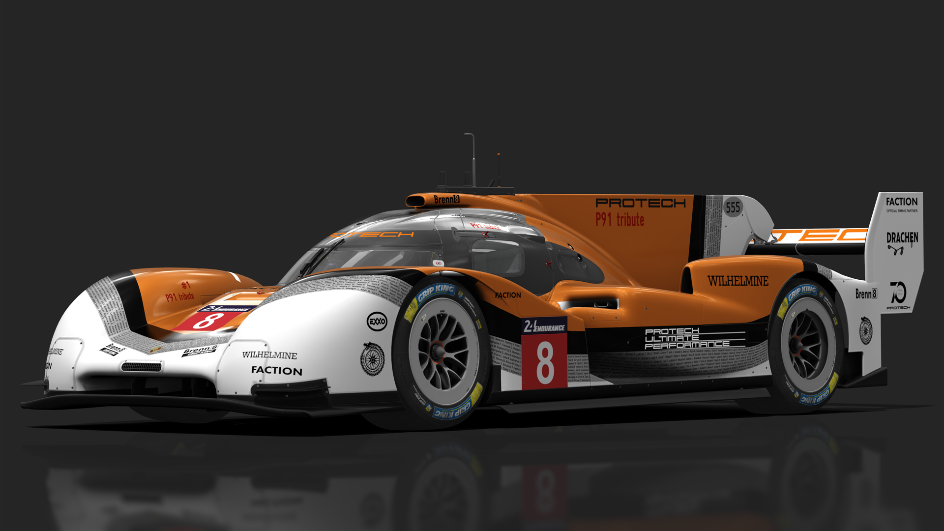 Porsche 919 Hybrid EVO, skin orange_8