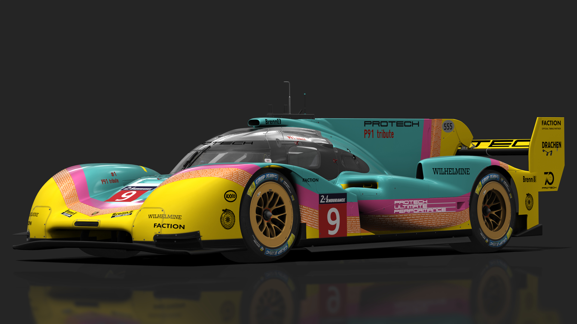 Porsche 919 Hybrid EVO, skin teal_9