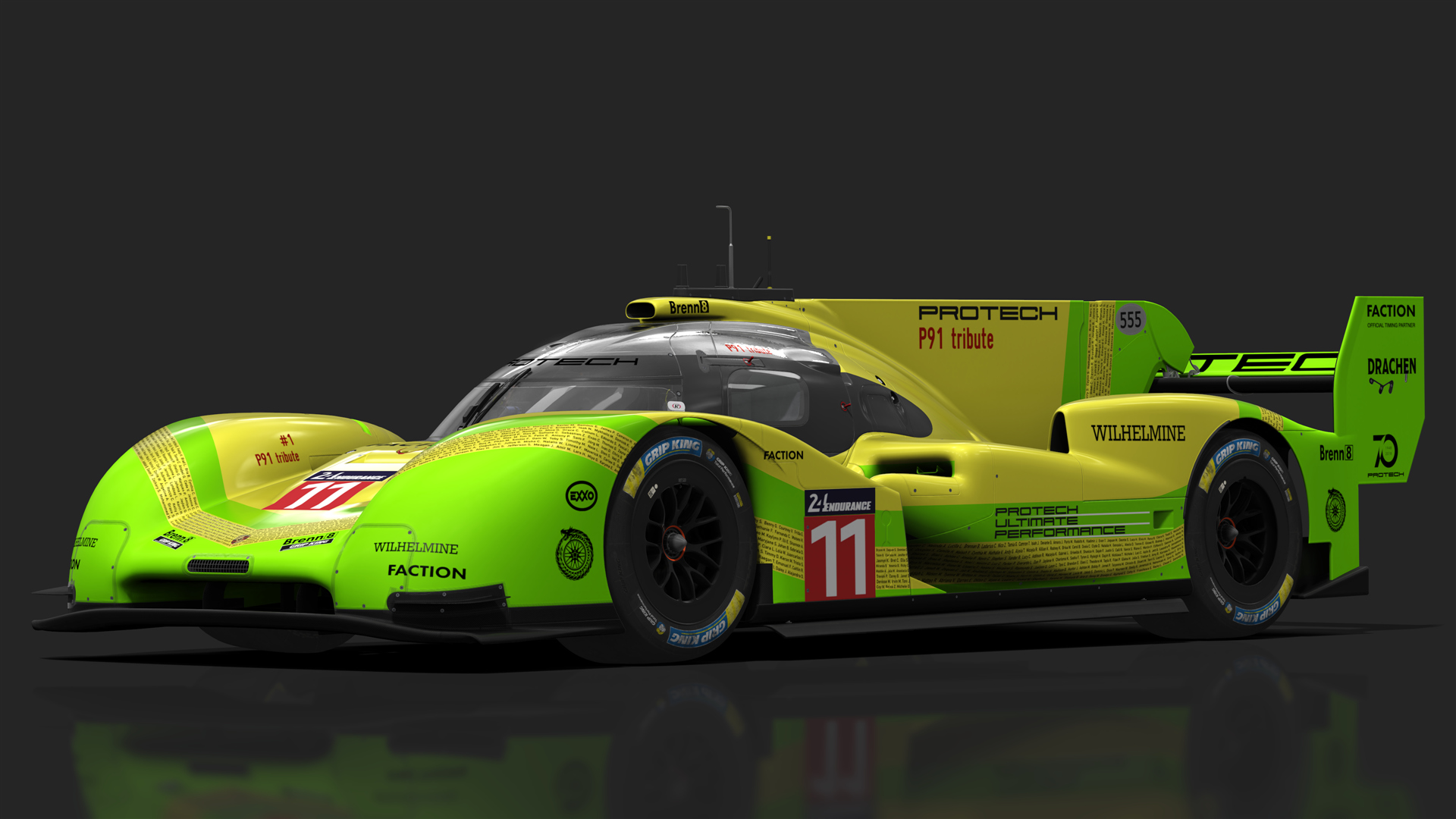 Porsche 919 Hybrid EVO, skin yellow_11