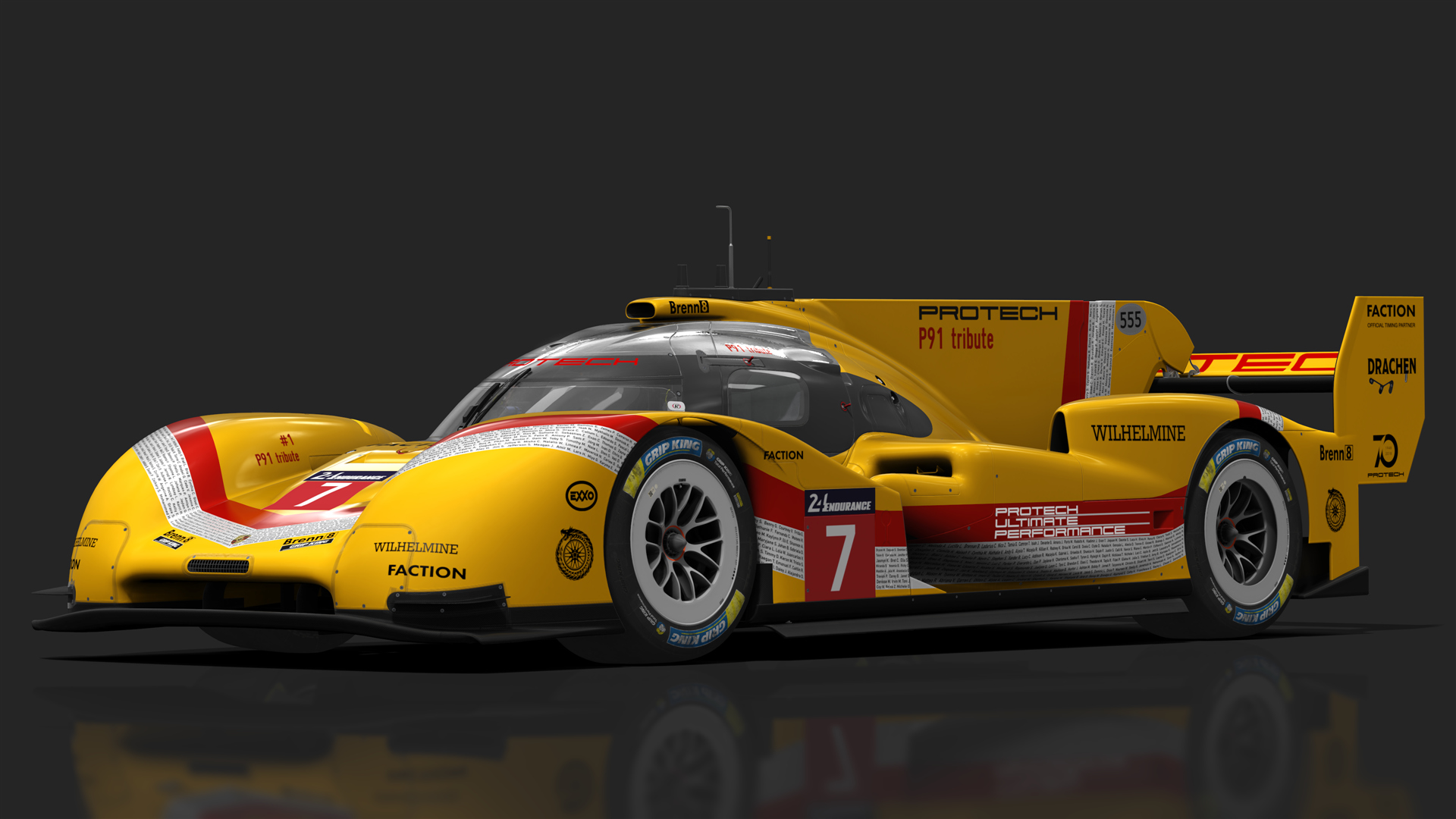 Porsche 919 Hybrid EVO, skin yellow_7