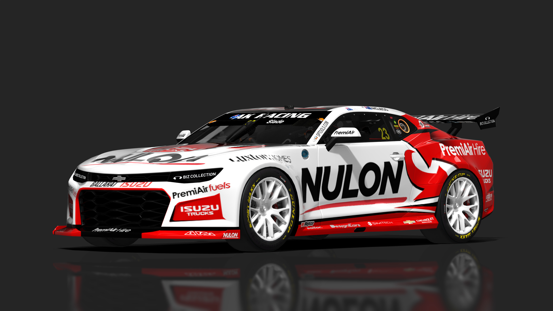 V8 Supercar (Gen3) Chevrolet Camaro, skin 23_nulon_white