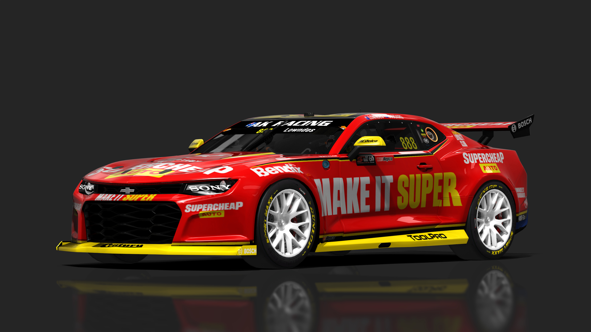 V8 Supercar (Gen3) Chevrolet Camaro, skin 888_makeitsuper