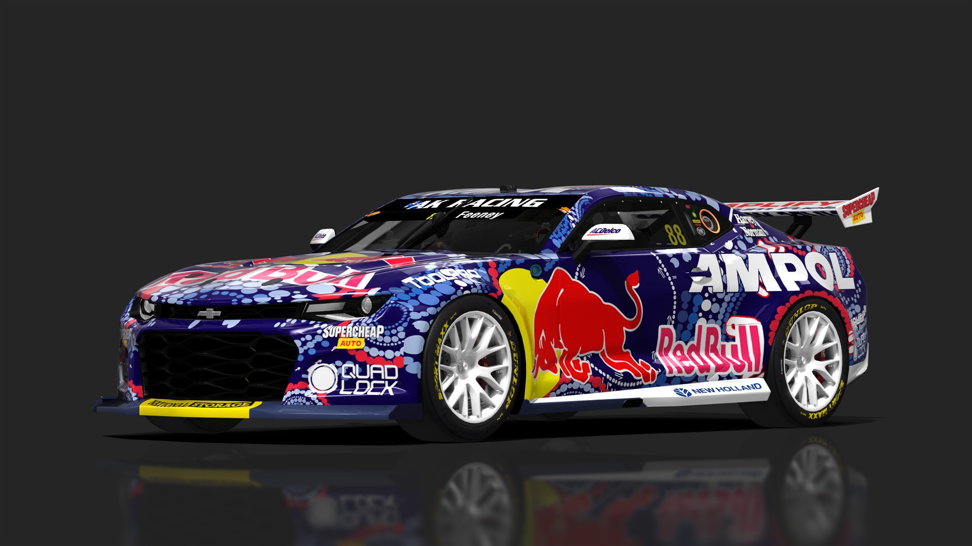 V8 Supercar (Gen3) Chevrolet Camaro, skin 88_red_bull_indigenous