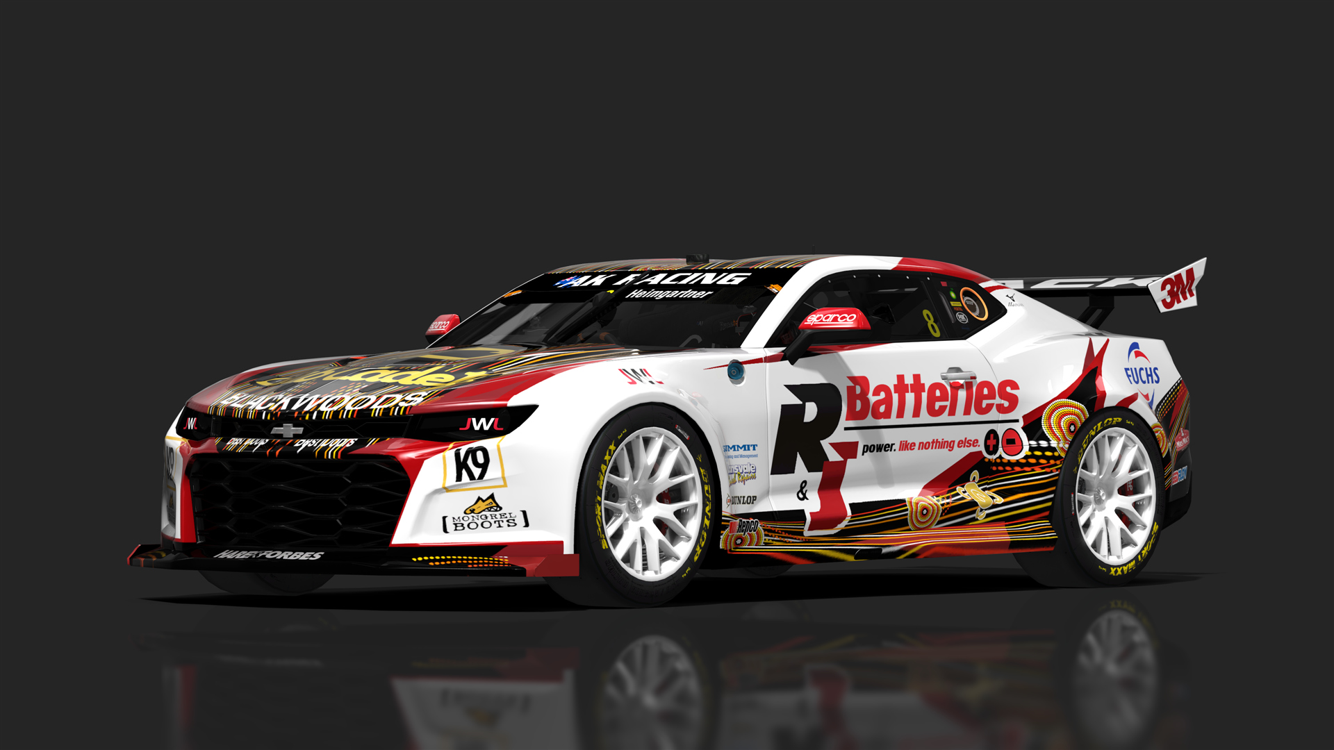 V8 Supercar (Gen3) Chevrolet Camaro, skin 8_indigenous