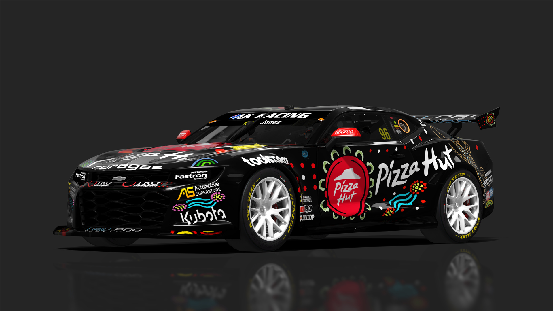 V8 Supercar (Gen3) Chevrolet Camaro, skin 96_macauley_jones_black
