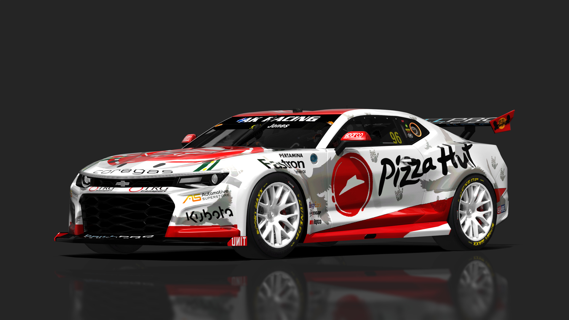 V8 Supercar (Gen3) Chevrolet Camaro, skin 96_pizza_hut_indigenous