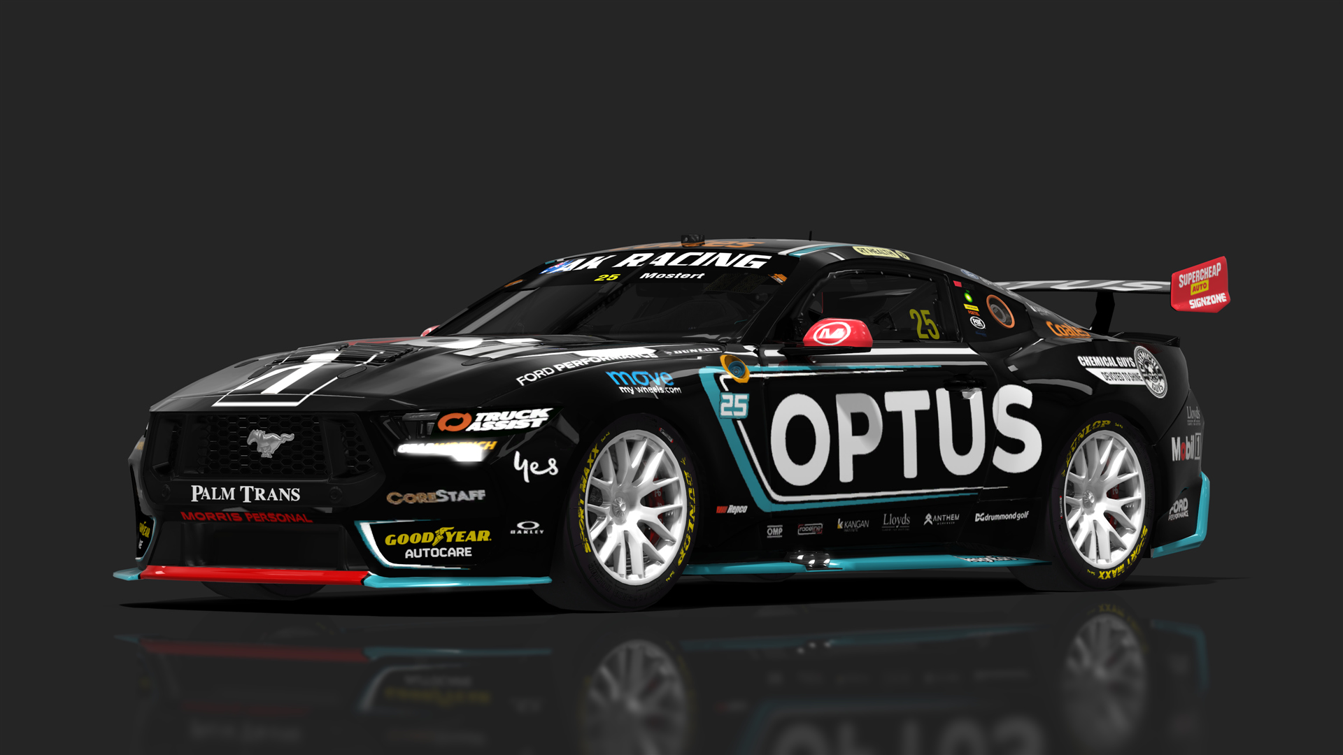 V8 Supercar (Gen3) Ford Mustang, skin 25_optus_black