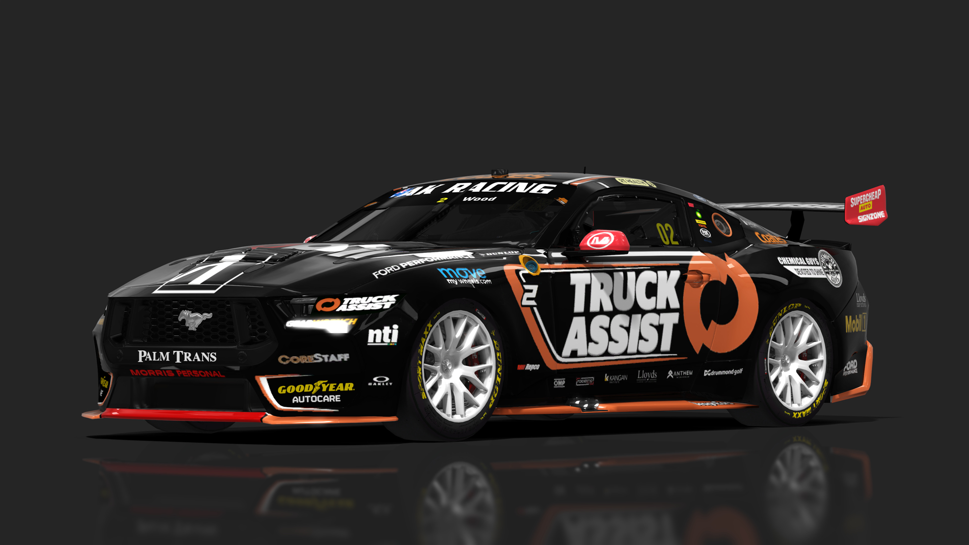 V8 Supercar (Gen3) Ford Mustang, skin 2_truck_assist_black