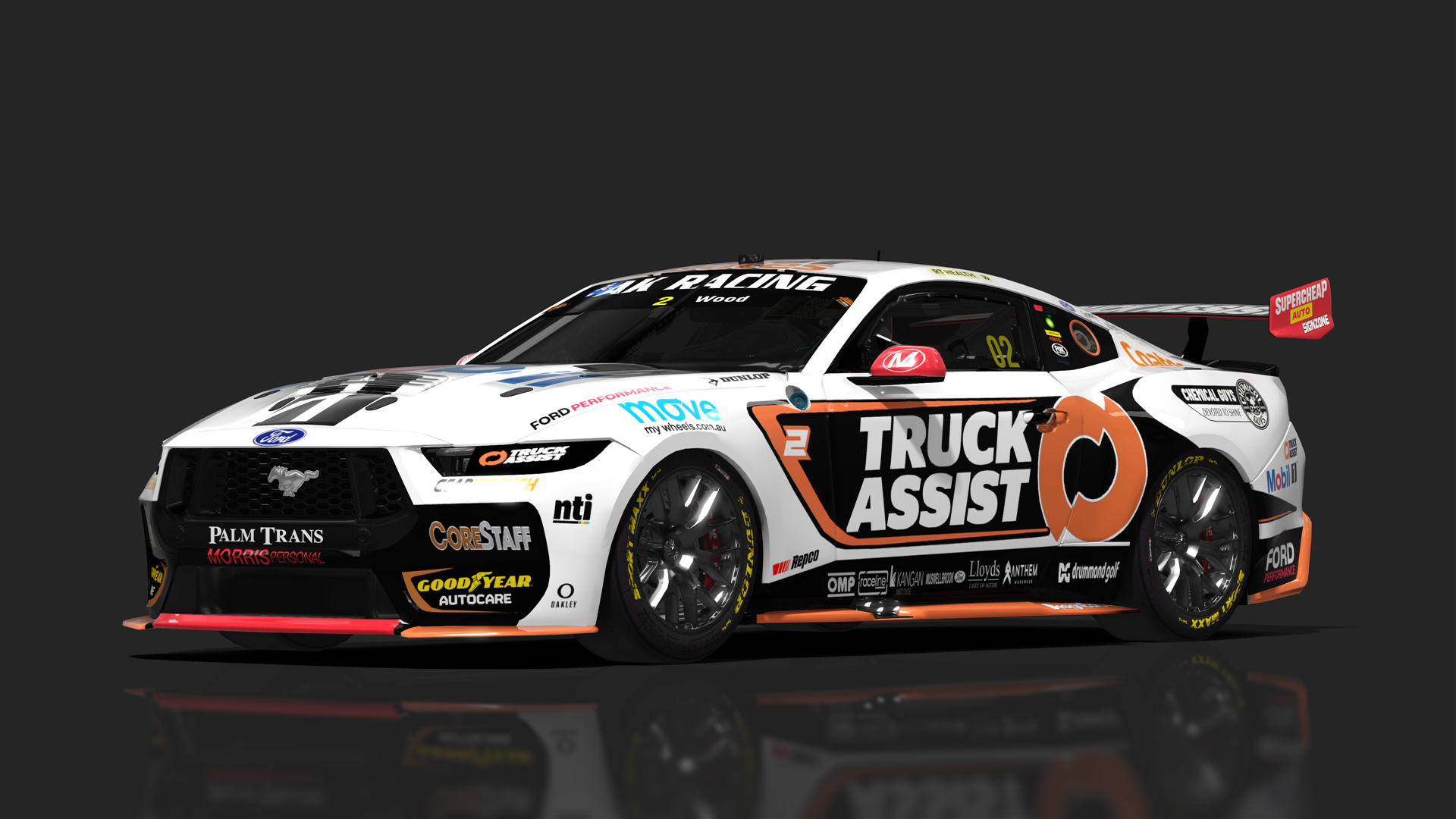 V8 Supercar (Gen3) Ford Mustang, skin 2_wood_truckassist