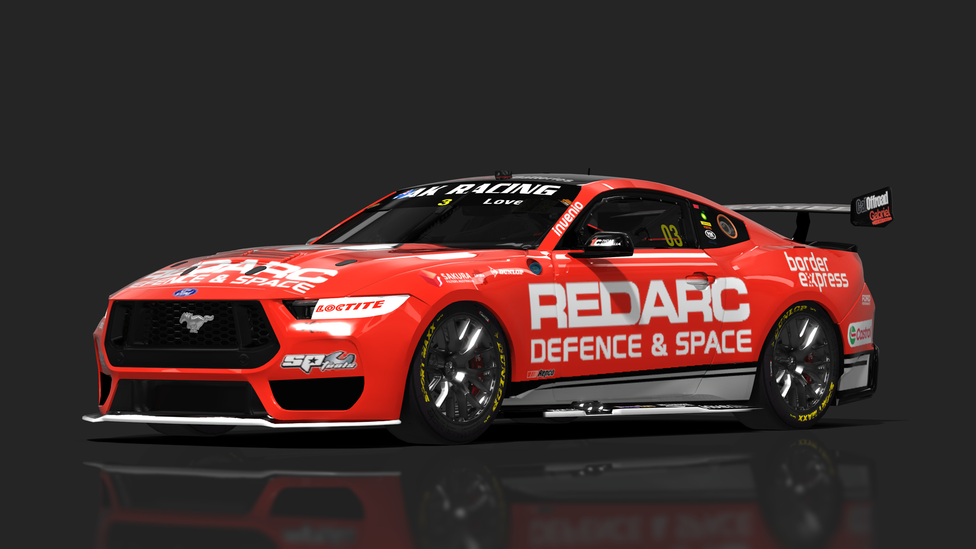 V8 Supercar (Gen3) Ford Mustang, skin 3_Love_redarc
