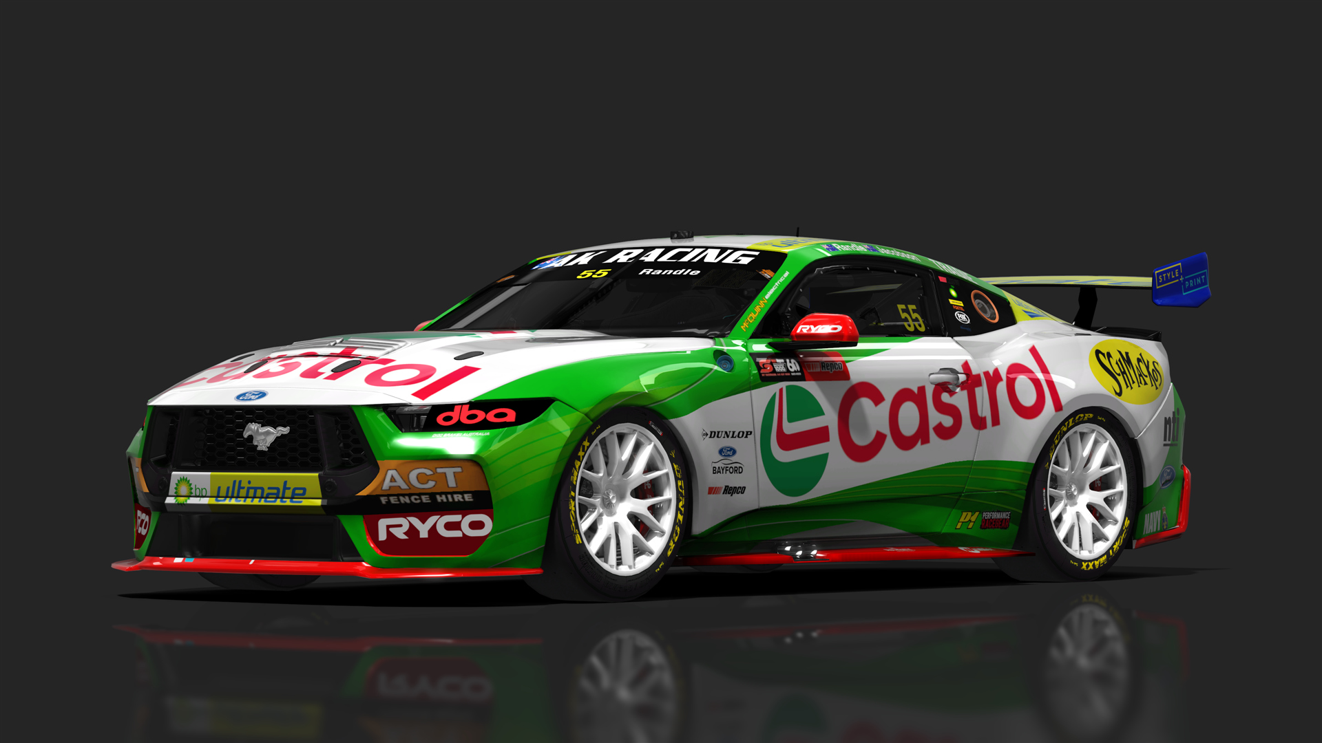 V8 Supercar (Gen3) Ford Mustang, skin 55_randle_bathurst_1000