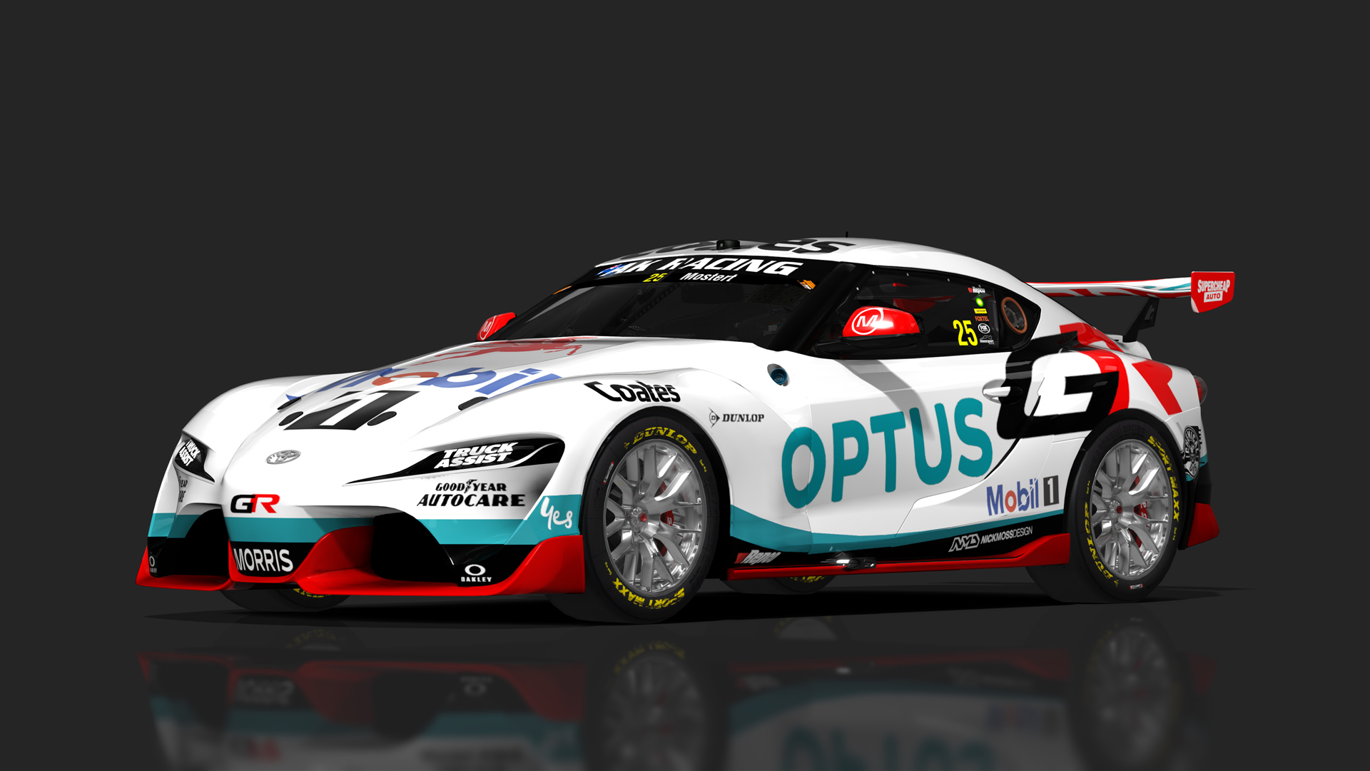 V8 Supercar (Gen3) Toyota GR Supra, skin 2026_wau_mostert