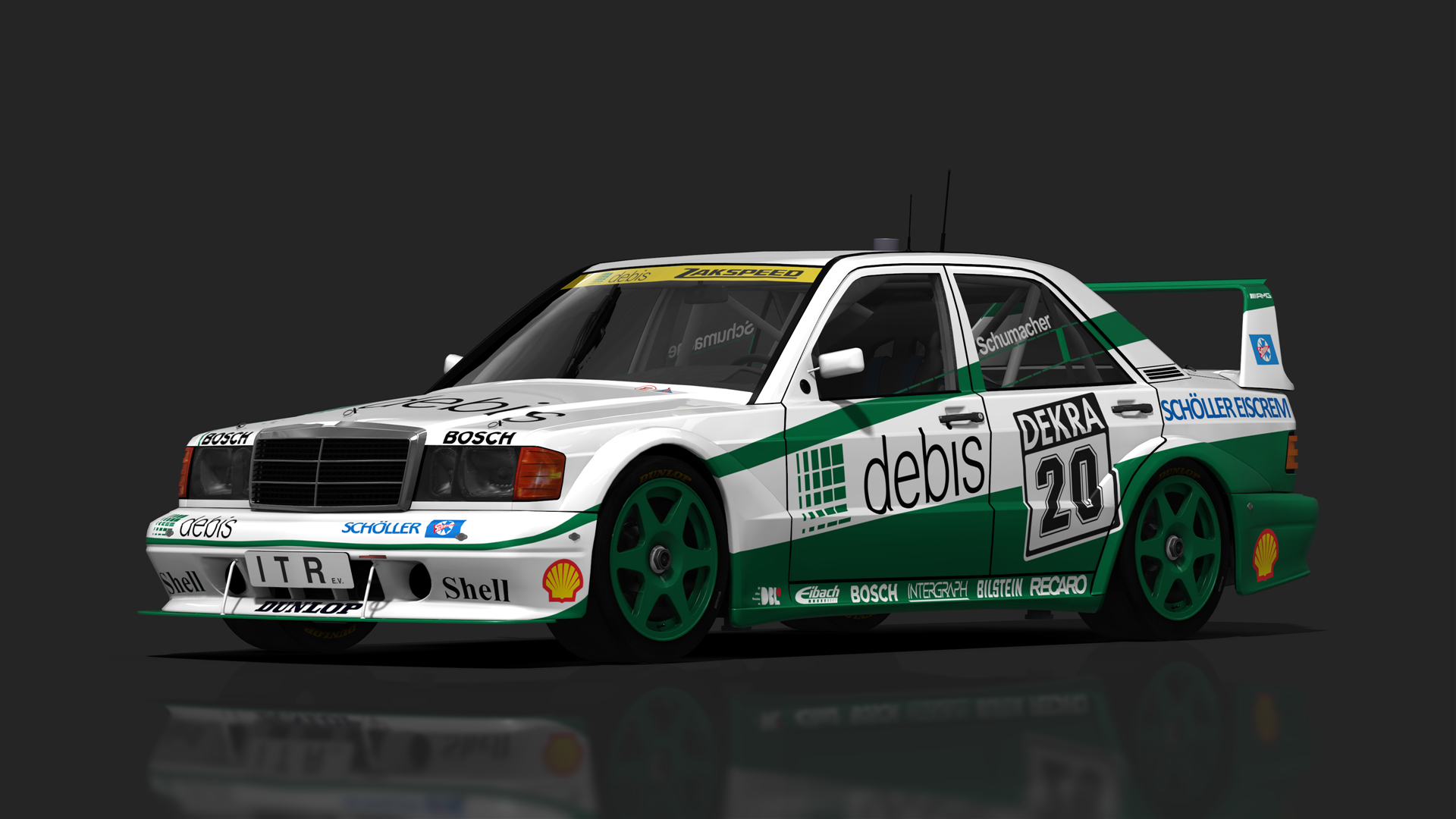 T78 DTM '91 Mercedes-Benz 190E Evo2, skin 20_schumacher