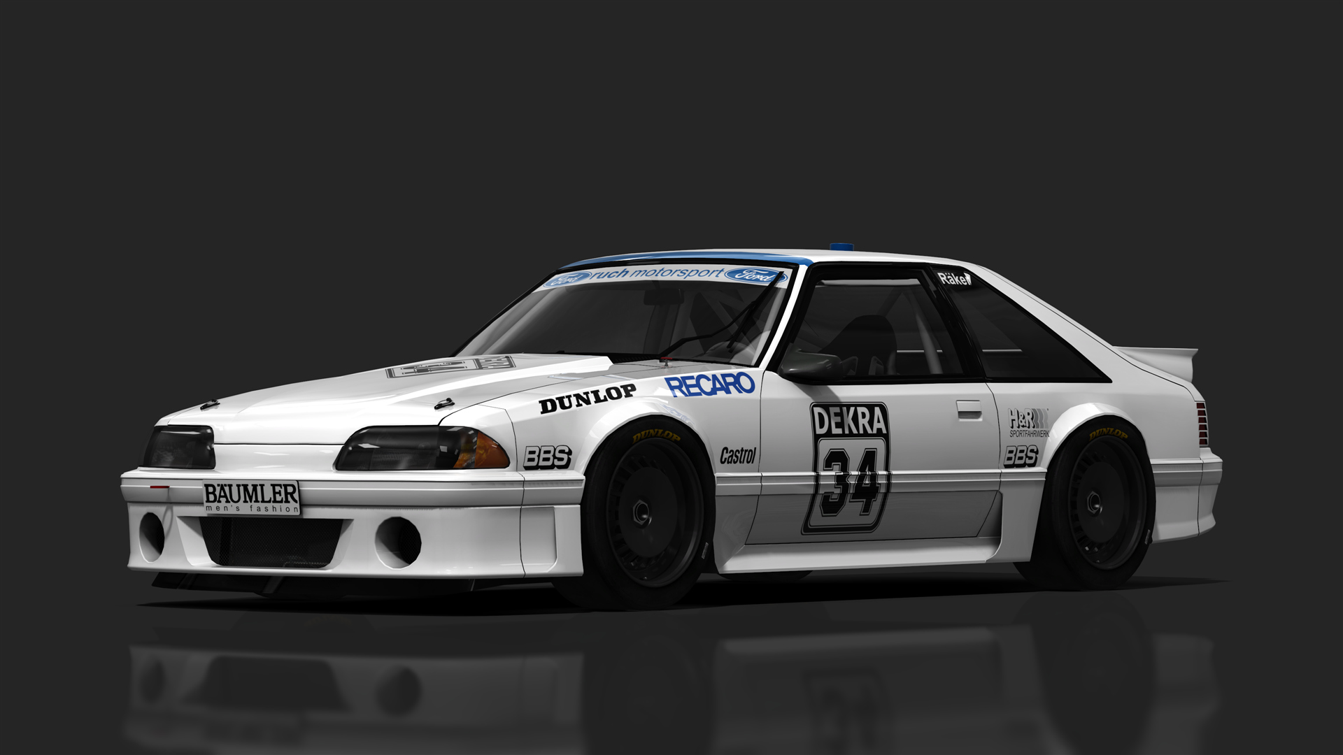 T78 DTM '91 Ford Mustang 5.0 GT, skin 34_raeker