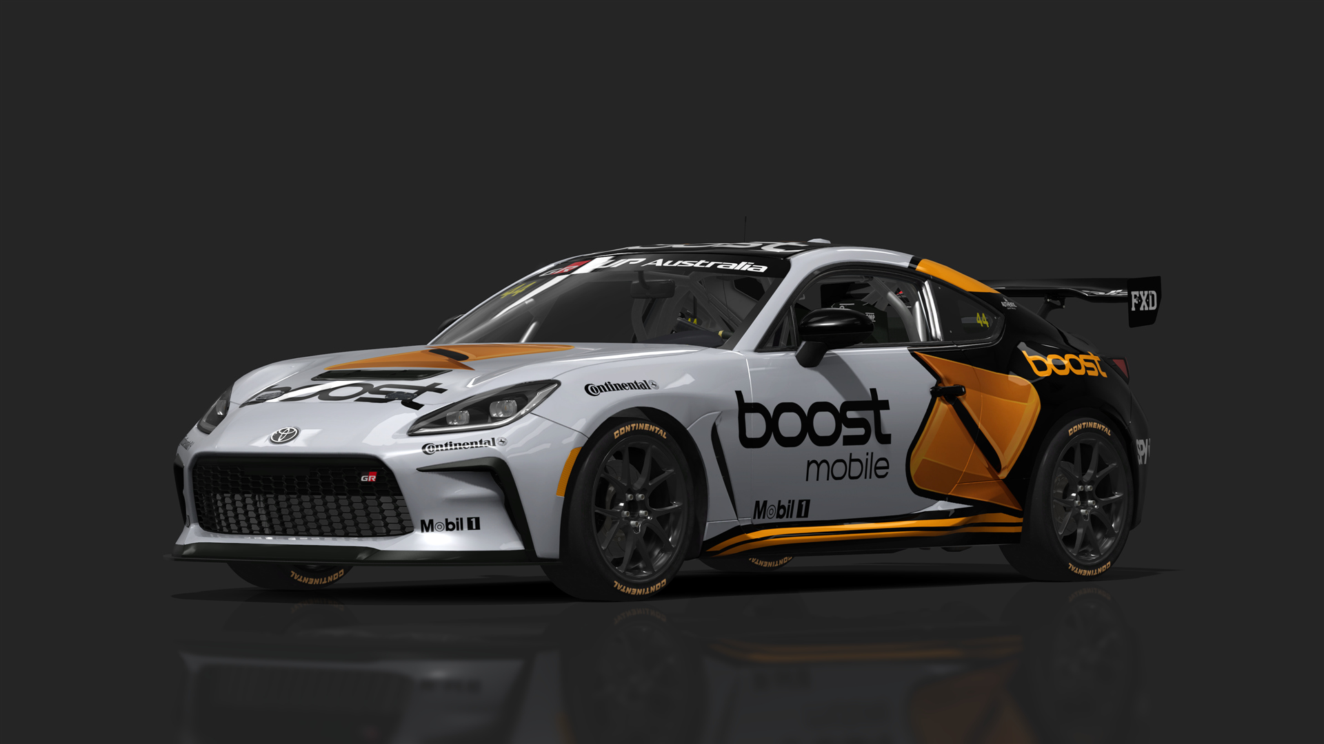 Toyota GR86 Cup, skin GR86OZ_Boost_Mobile