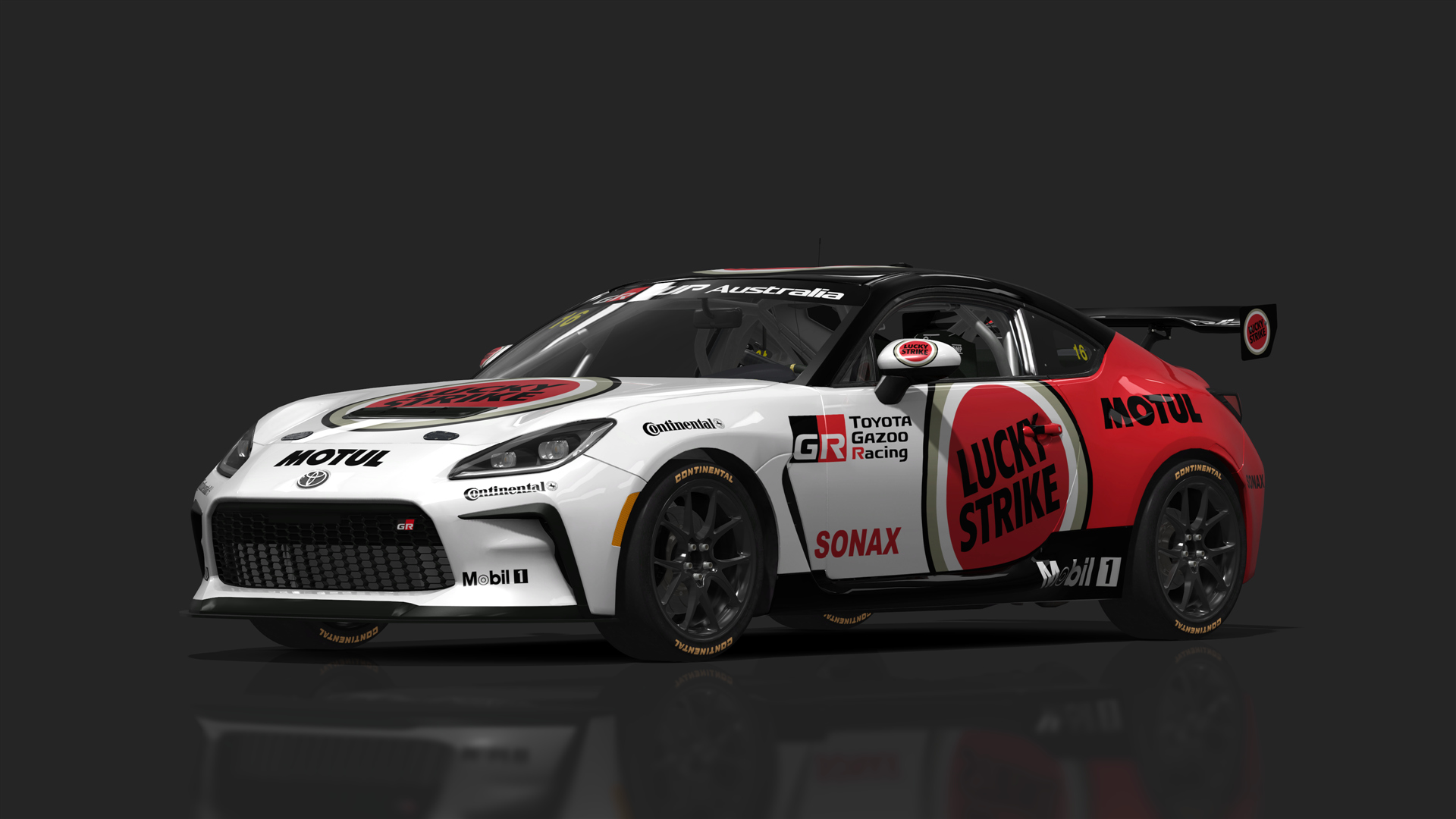 Toyota GR86 Cup, skin GR86OZ_LuckyStrike