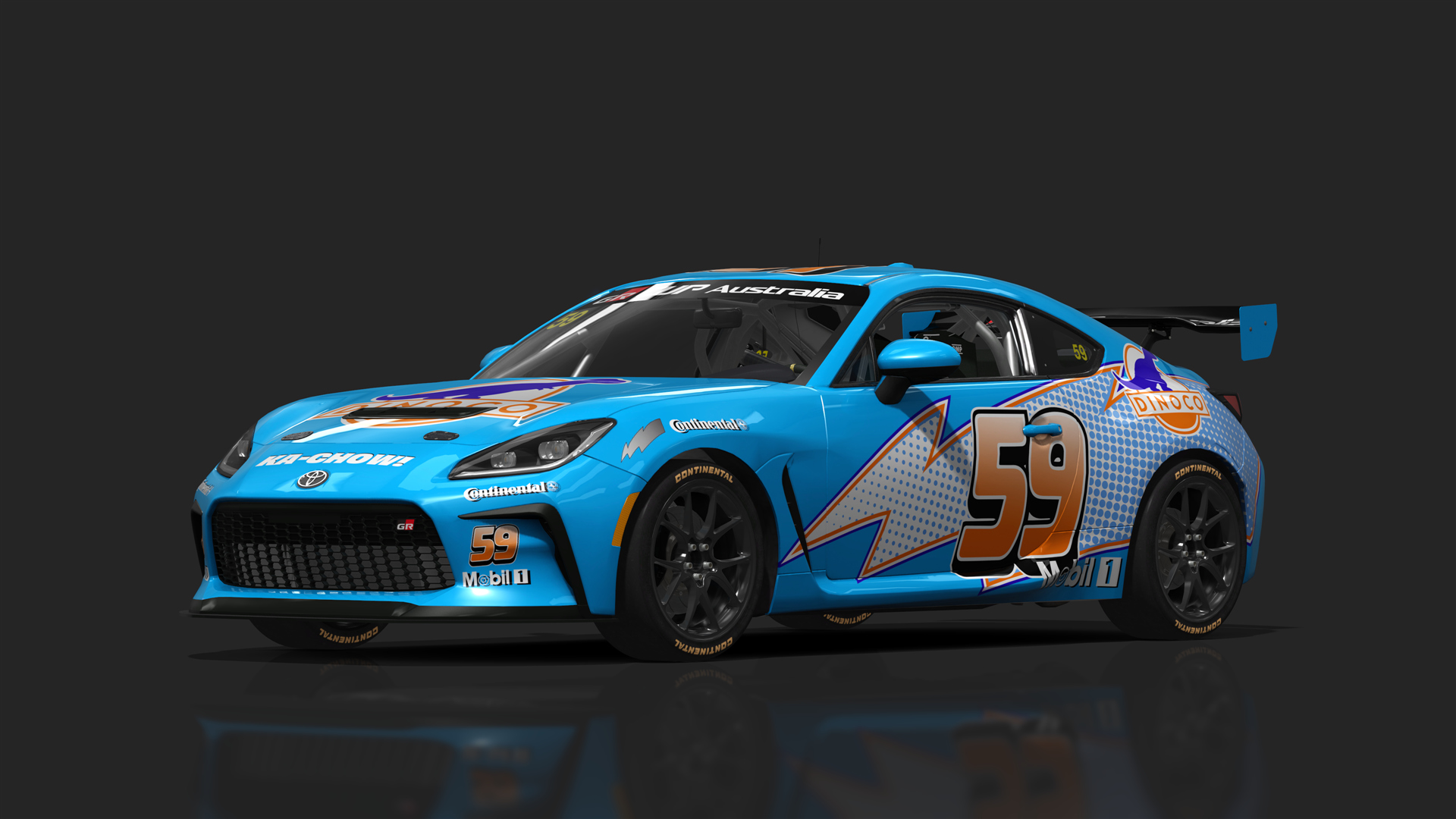 Toyota GR86 Cup, skin GR86OZ_McQueen_Dinoco