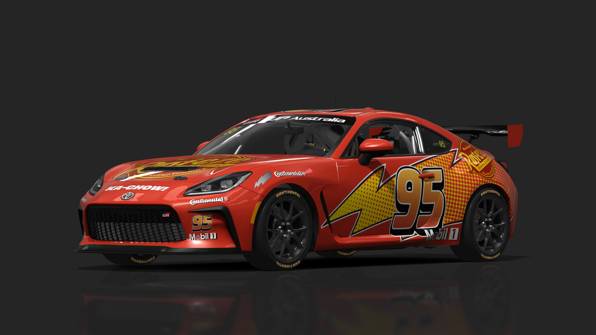 Toyota GR86 Cup, skin GR86OZ_McQueen_Rust-eze