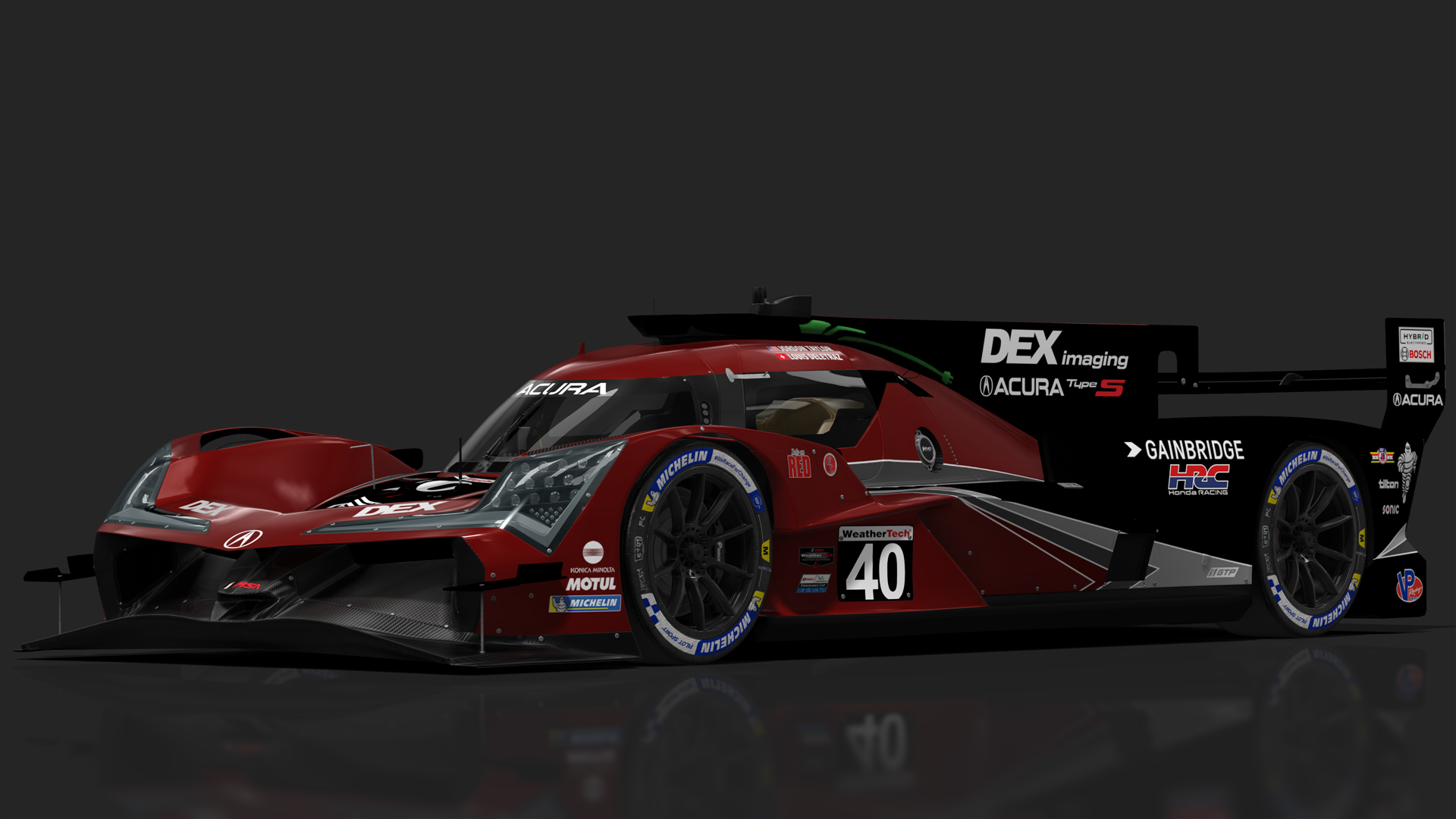 TRR LMDh Acura ARX-06, skin 2024 Wayne Taylor Racing #40 DEX