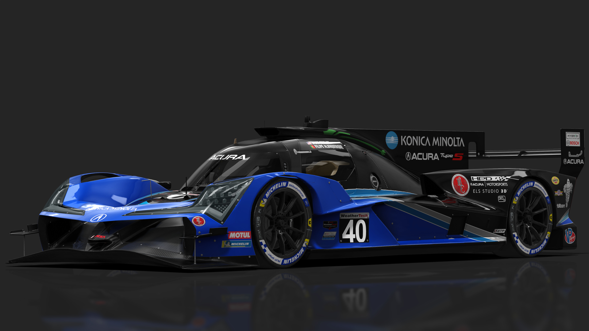 TRR LMDh Acura ARX-06, skin 2024 Wayne Taylor Racing #40