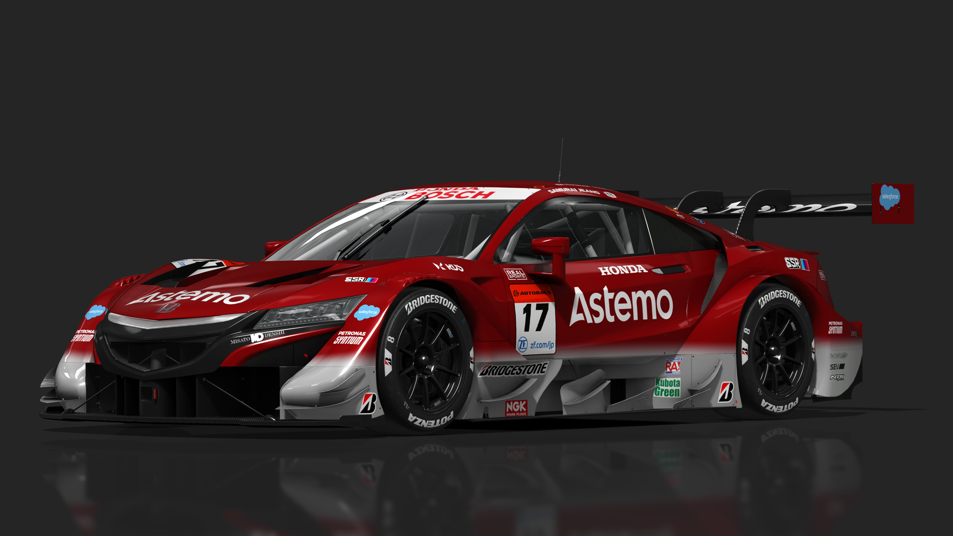 URD GT500 Honda NSX-GT, skin 2021_17_Astemo_Real_Racing