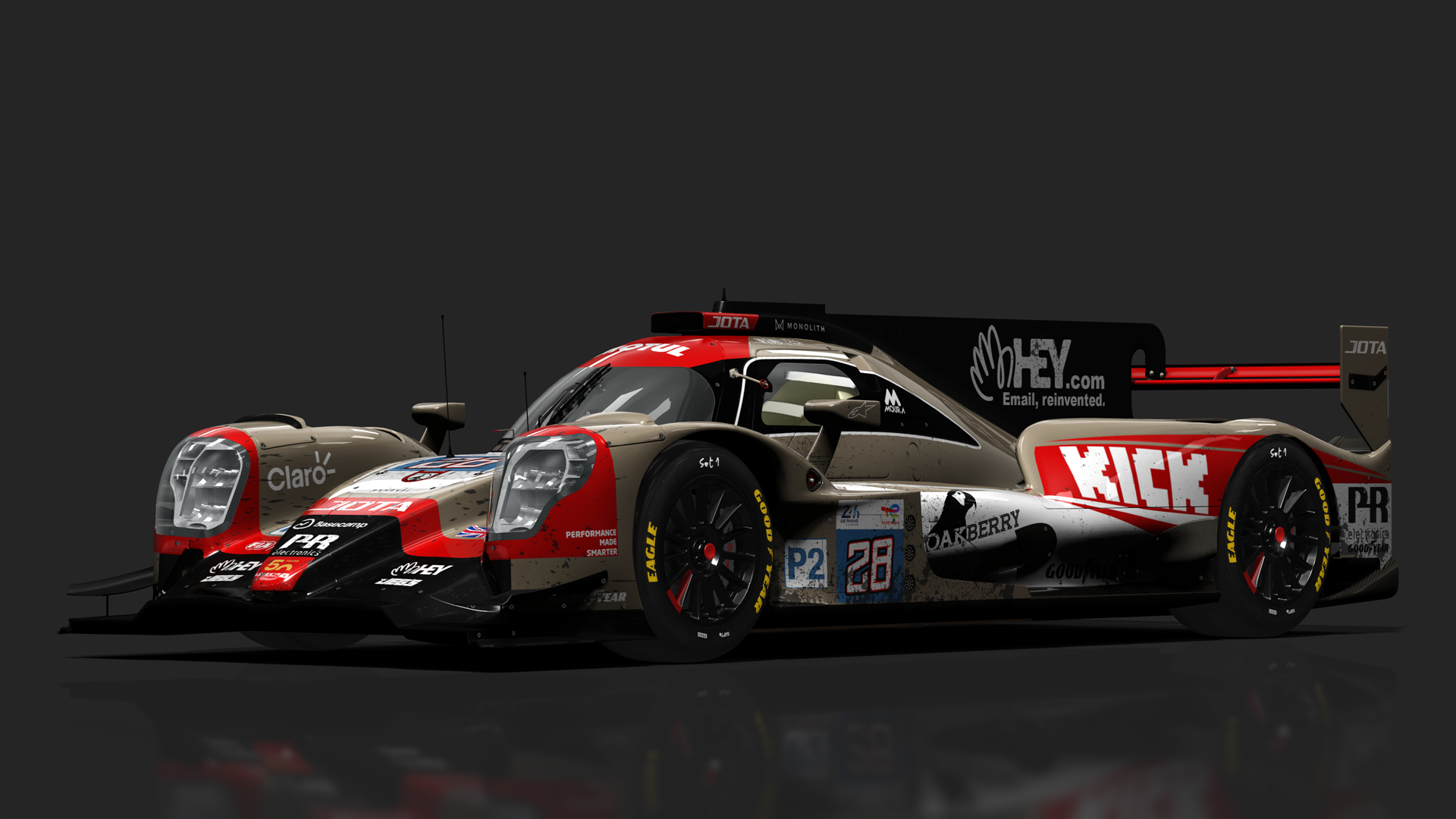 URD LMP2 Oreca 07 2021, skin 2023_24H_LeMans_28_Jota_Dirty