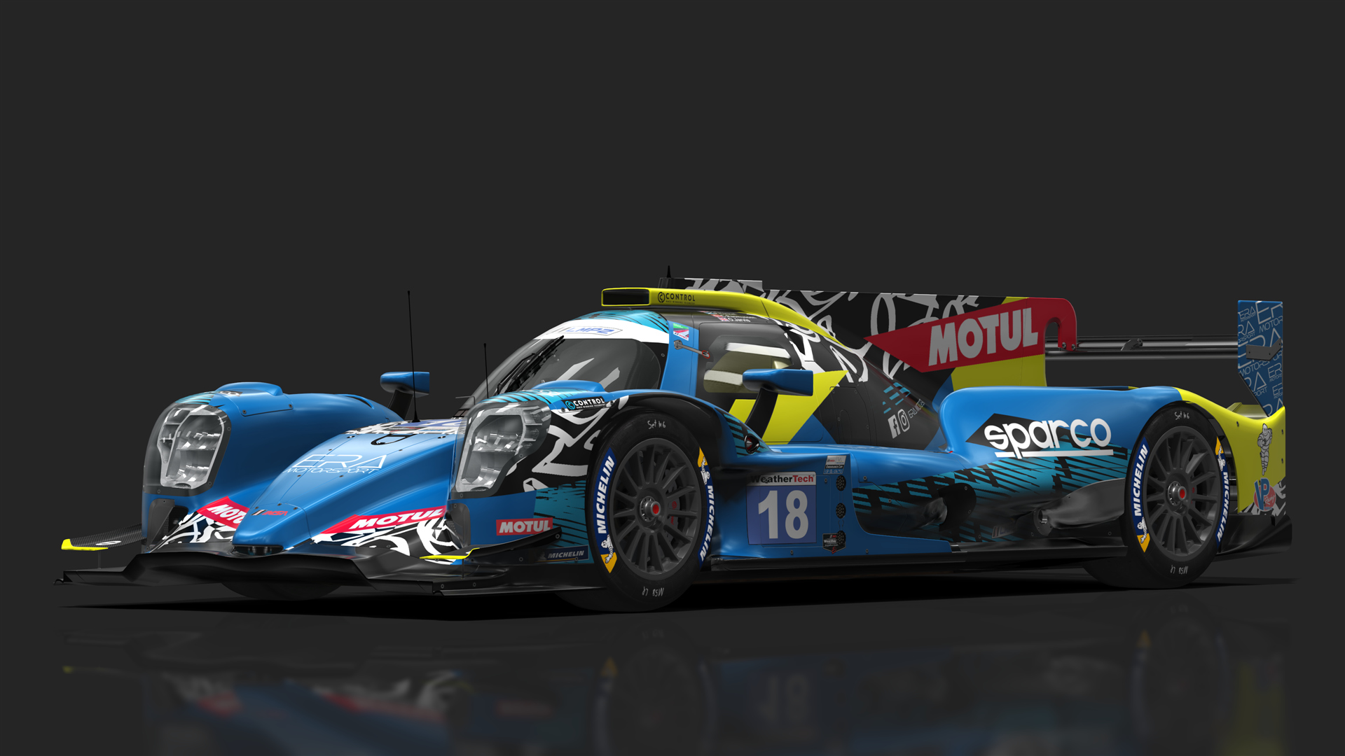 URD LMP2 Oreca 07 2021, skin 2023_IMSA_ERA_Motorsport_#18