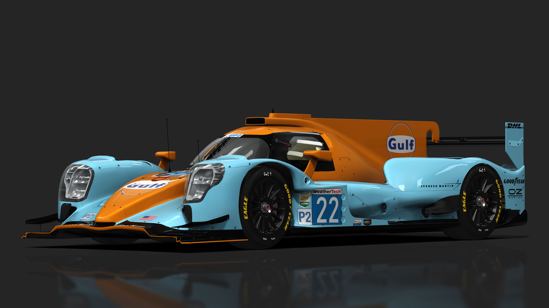 URD LMP2 Oreca 07 2021, skin 2023_IMSA_Gulf_Racing_22