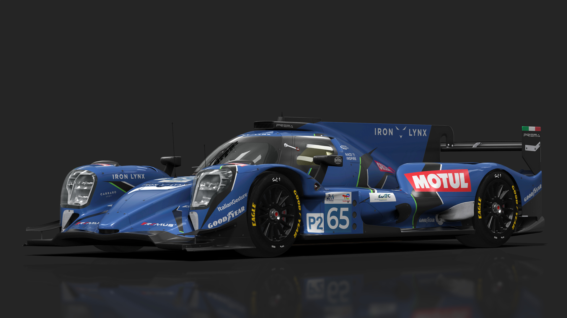 URD LMP2 Oreca 07 2021, skin 2023_LeMans_65_IronLynx