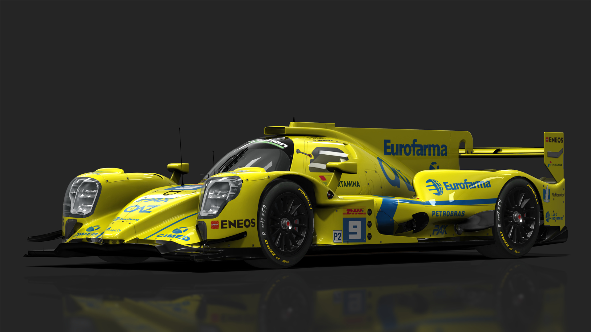 URD LMP2 Oreca 07 2021, skin Amazonia Engenharia