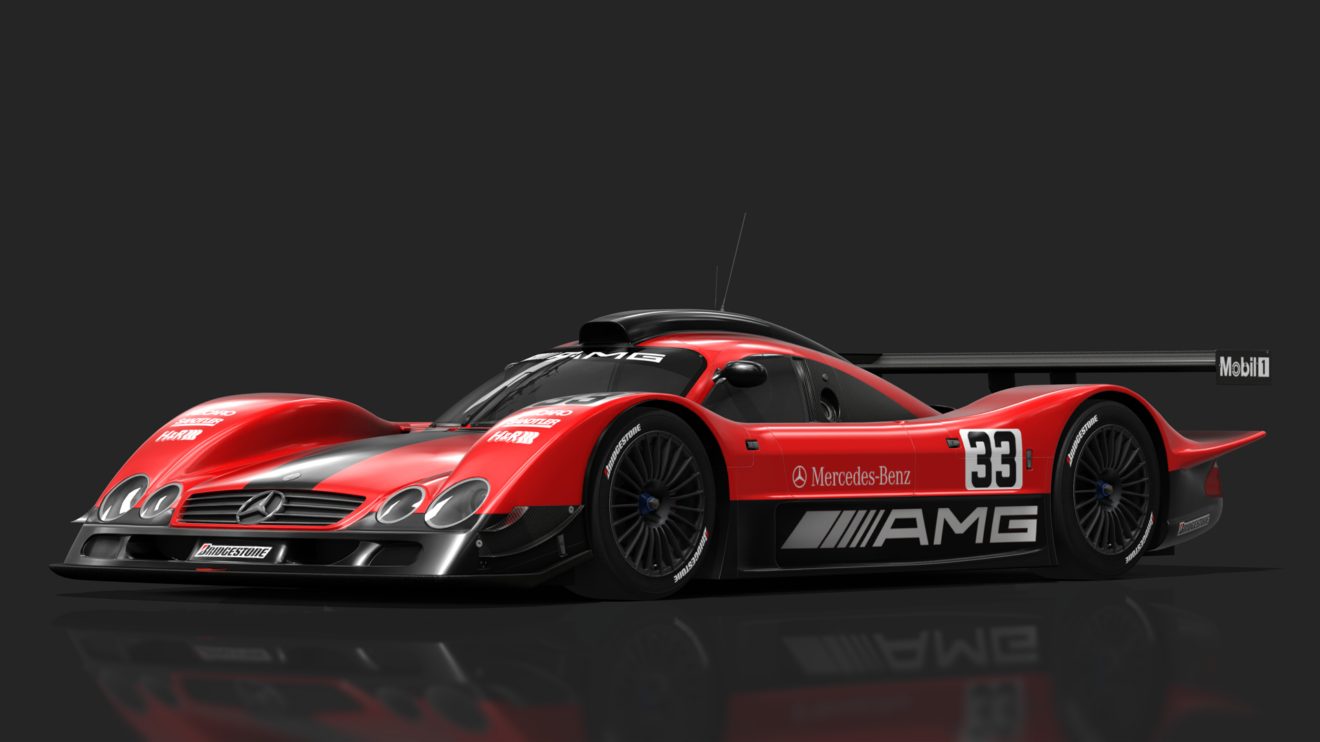 URD GT1 90s Mercedes-Benz CLR LM, skin AMG_CP_33