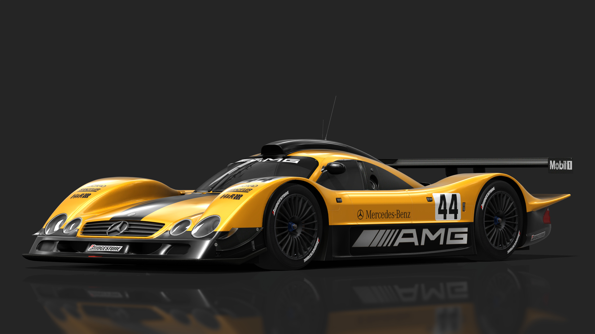 URD GT1 90s Mercedes-Benz CLR LM, skin AMG_CP_44