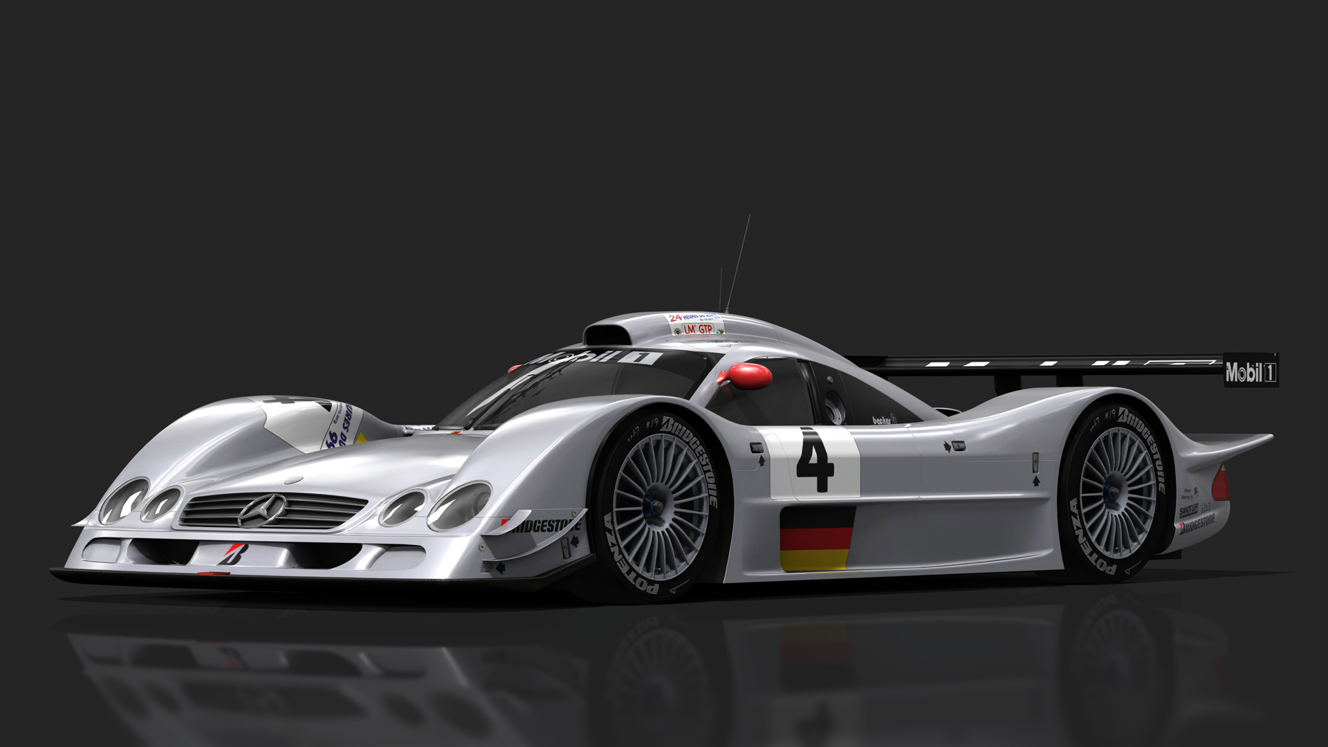 URD GT1 90s Mercedes-Benz CLR LM, skin Le Mans 1999 #4