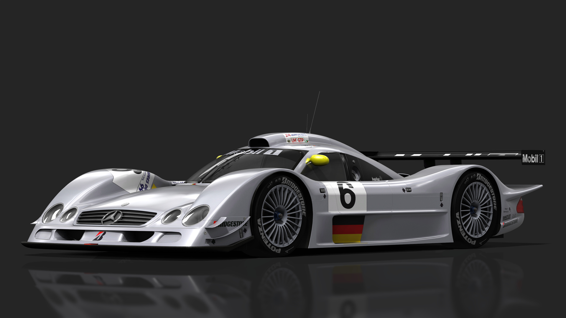 URD GT1 90s Mercedes-Benz CLR LM, skin Le Mans 1999 #6