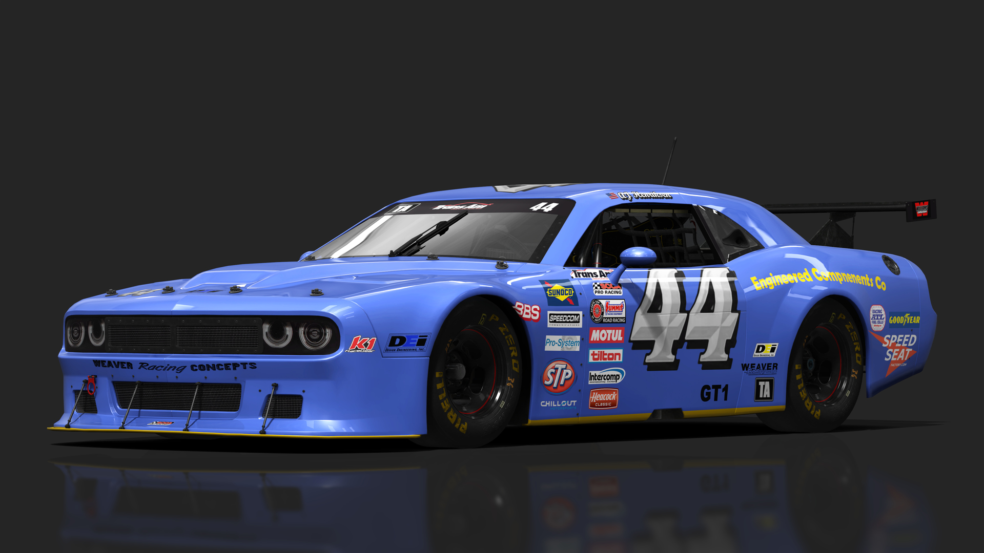 TA2 Dodge Challenger, skin 2023 Weaver Racing #44